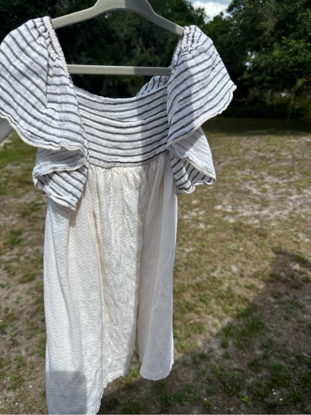 Zara Girls Cream Summer Dress - Picture 2 of 3